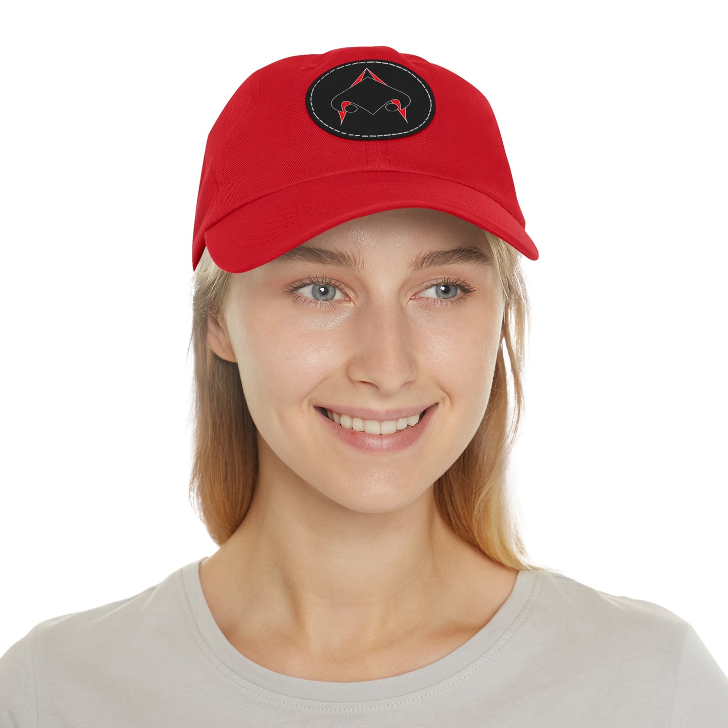 UNSANA Dad Hat with Leather Patch (Round)