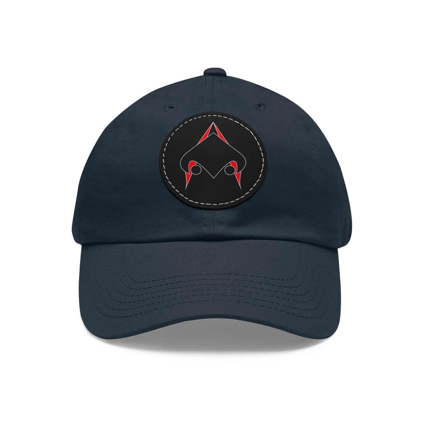 UNSANA Dad Hat with Leather Patch (Round)