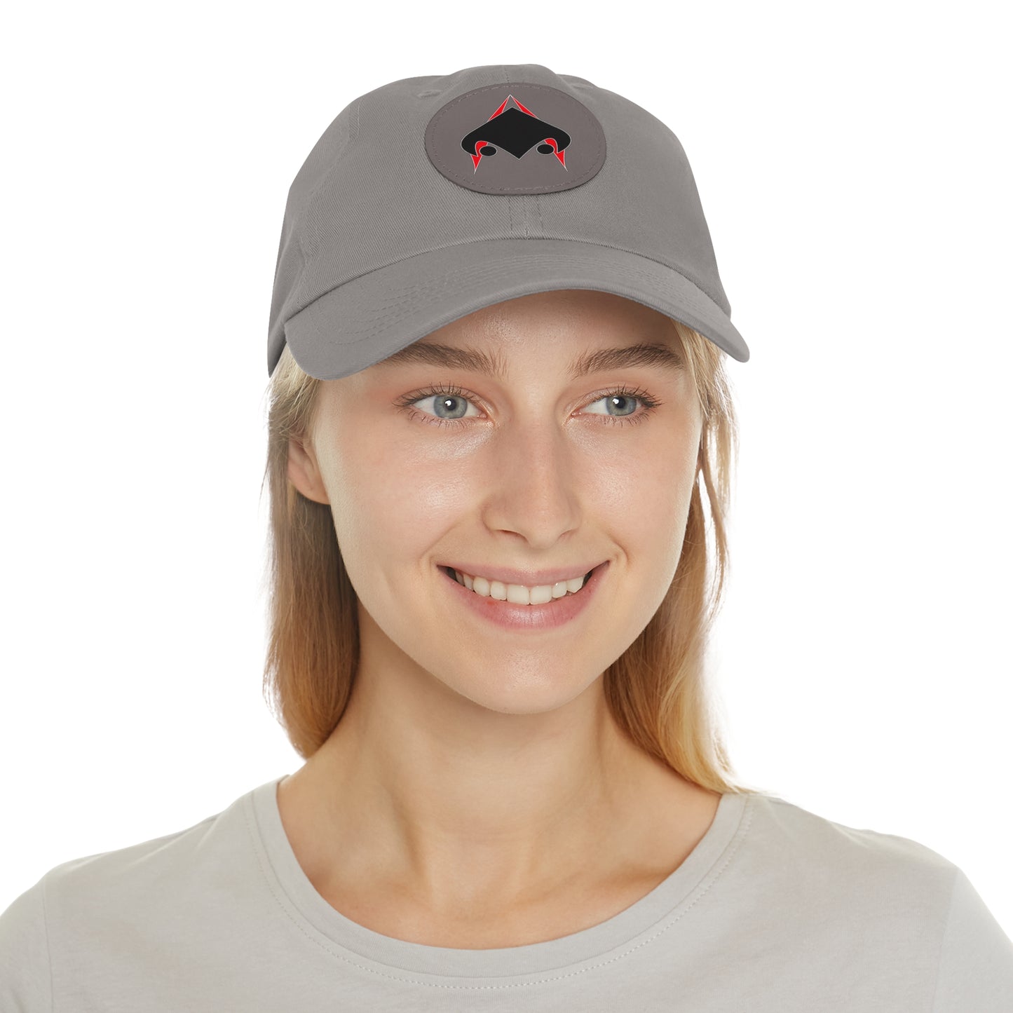 UNSANA Dad Hat with Leather Patch (Round)