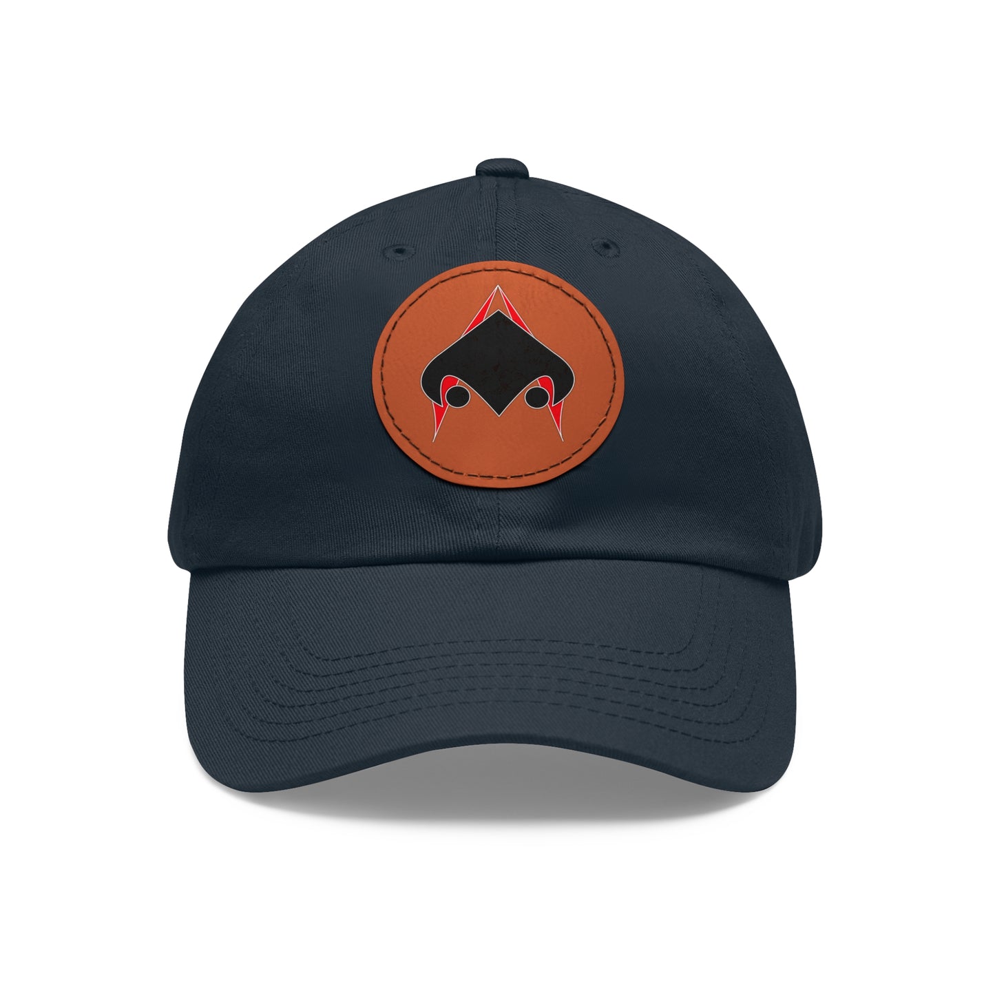 UNSANA Dad Hat with Leather Patch (Round)