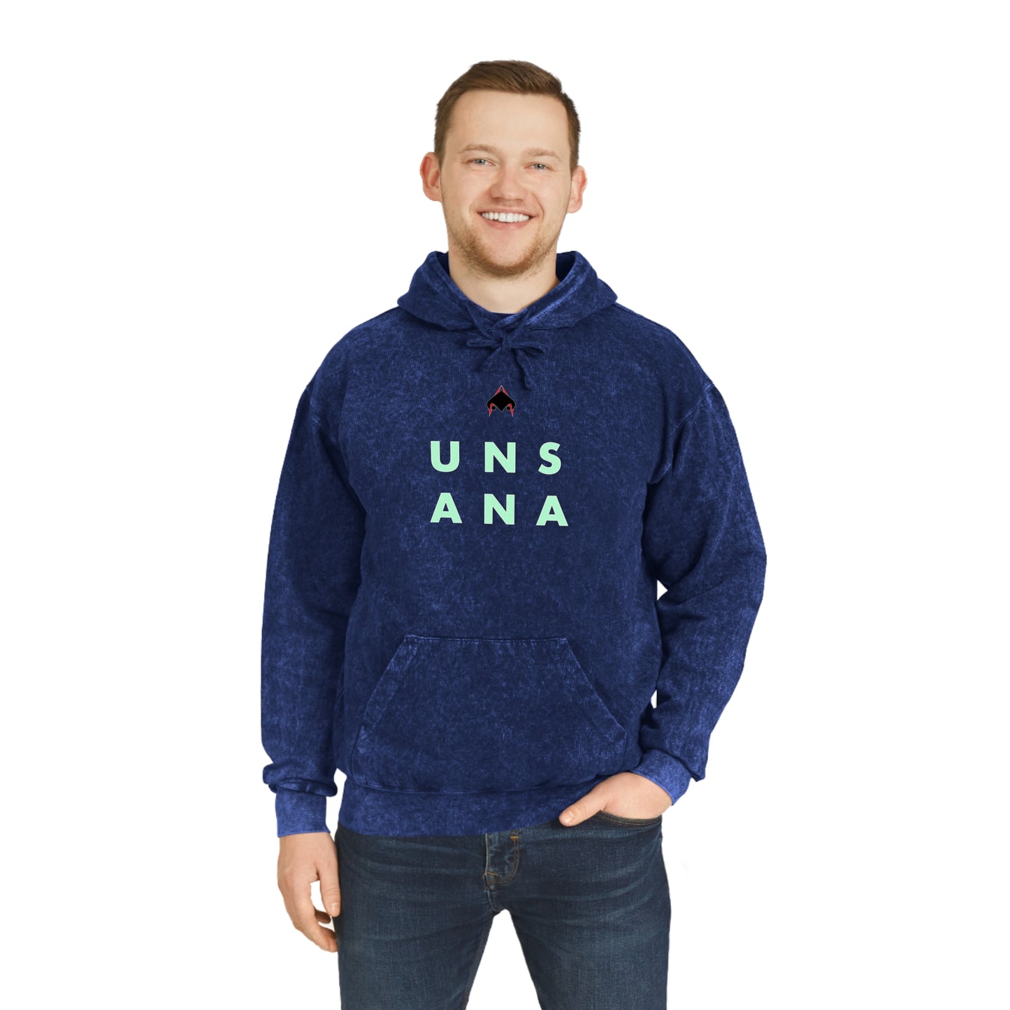 UNSANA Unisex Mineral Wash Hoodie