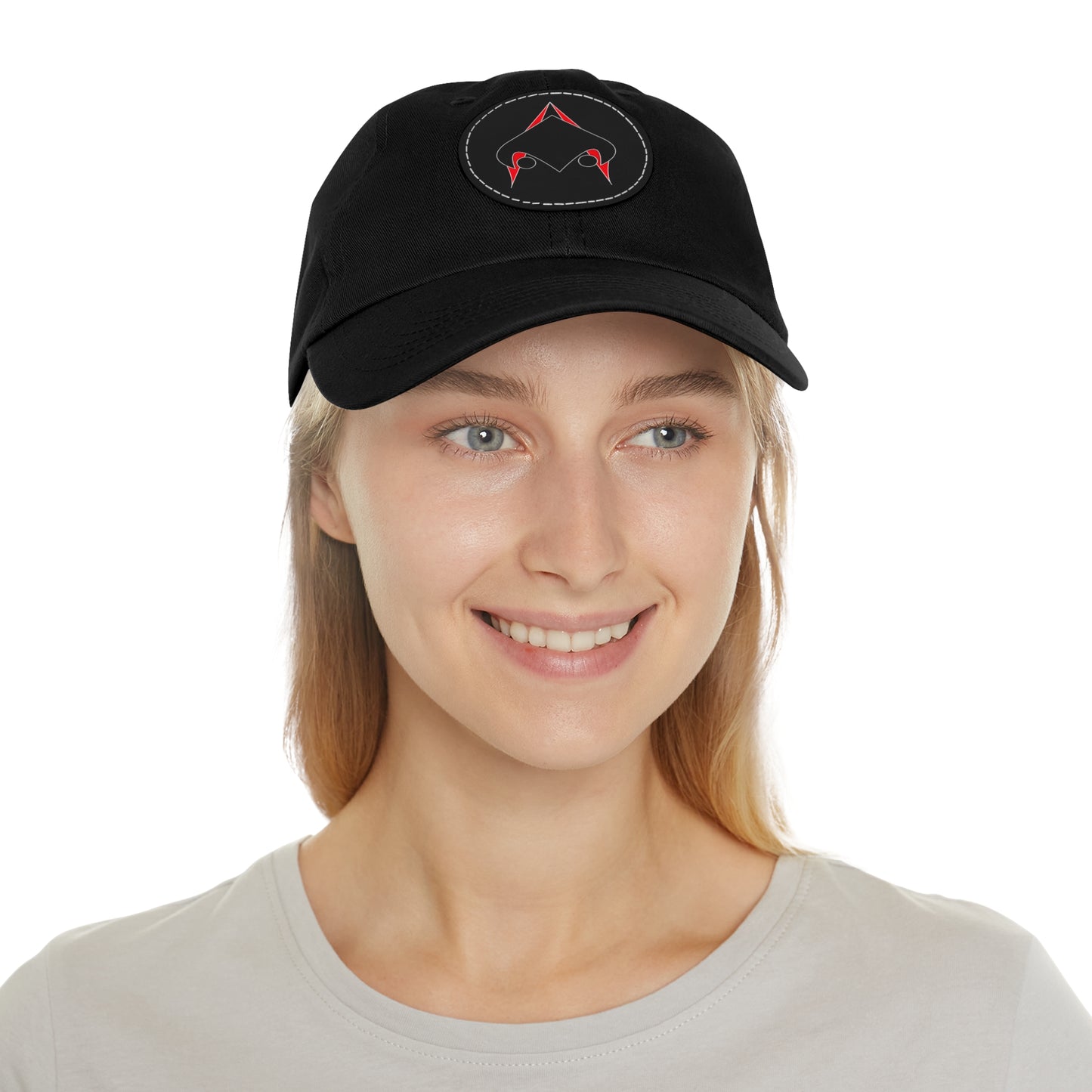 UNSANA Dad Hat with Leather Patch (Round)