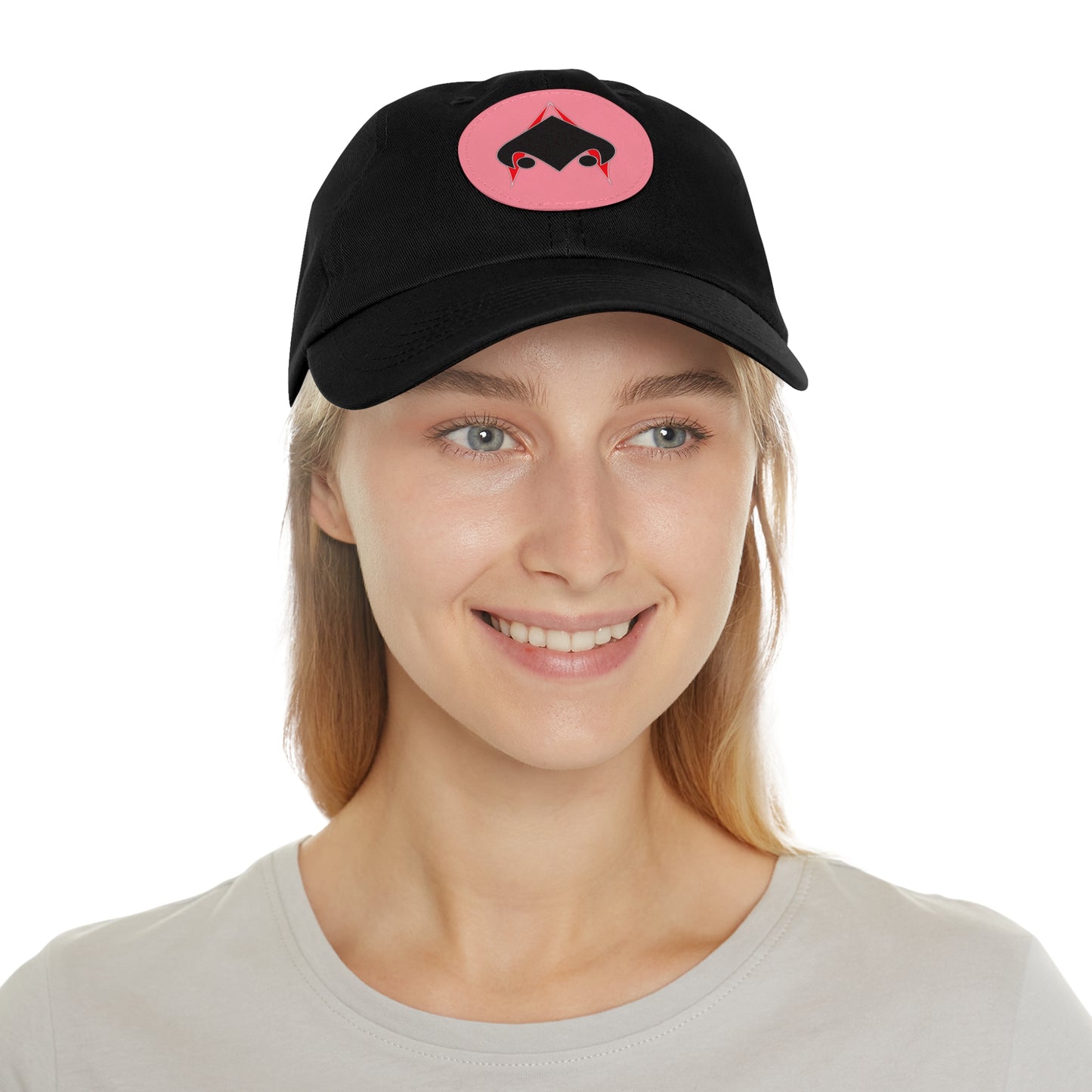 UNSANA Dad Hat with Leather Patch (Round)