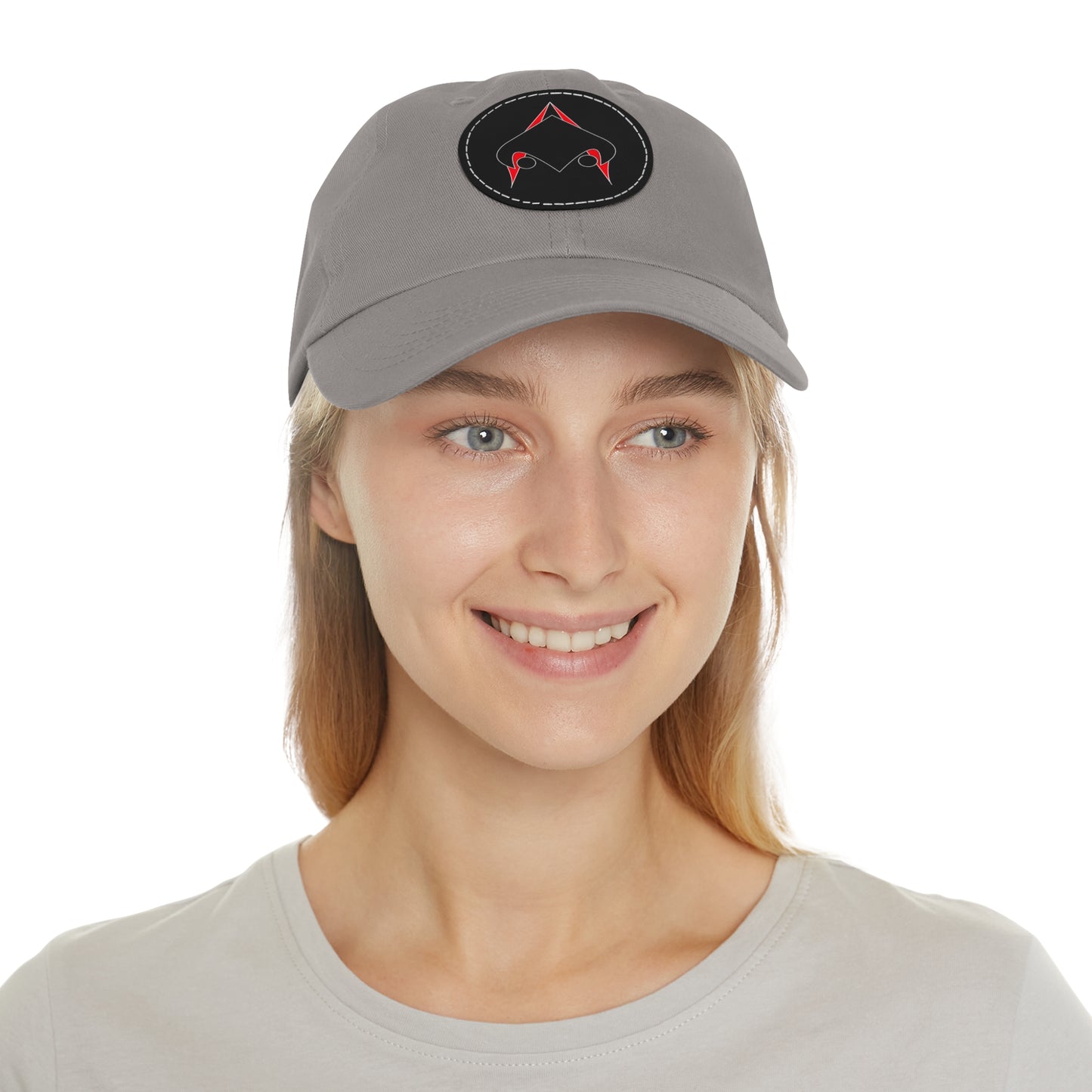 UNSANA Dad Hat with Leather Patch (Round)