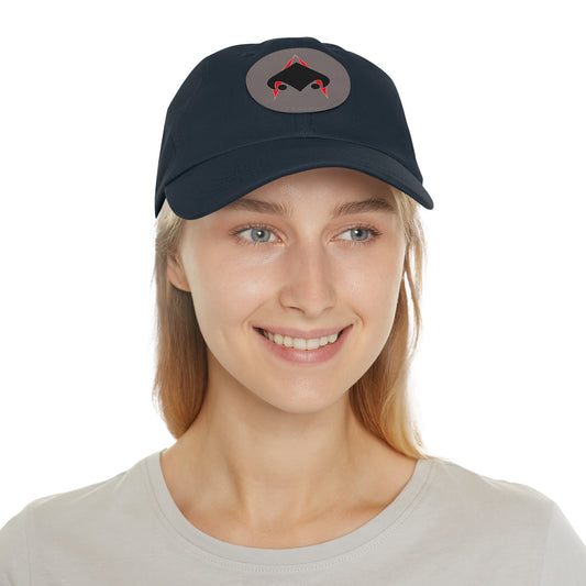 UNSANA Dad Hat with Leather Patch (Round)