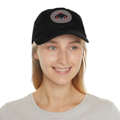 UNSANA Dad Hat with Leather Patch (Round)