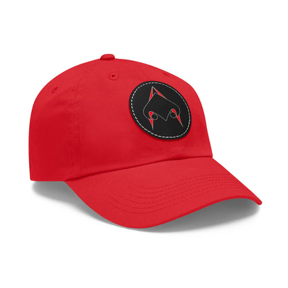 UNSANA Dad Hat with Leather Patch (Round)